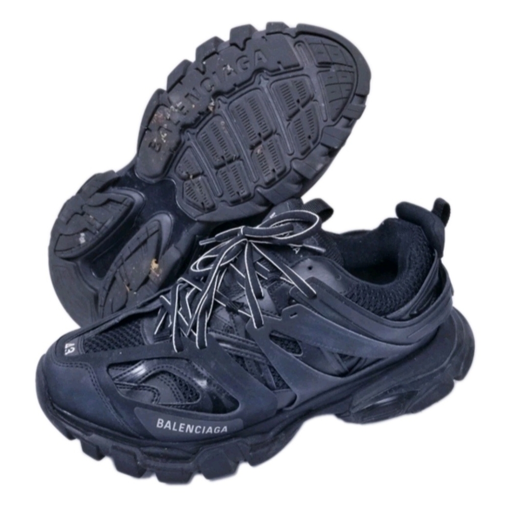 Balenciaga Men's Low-Top Black Track Sneakers Size EU 43 US 10 (EUC) - Picture 5 of 9